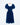Anika Dress in Dot Block Print Indigo