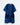 May Boxy Dress in Chevron Shibori Indigo